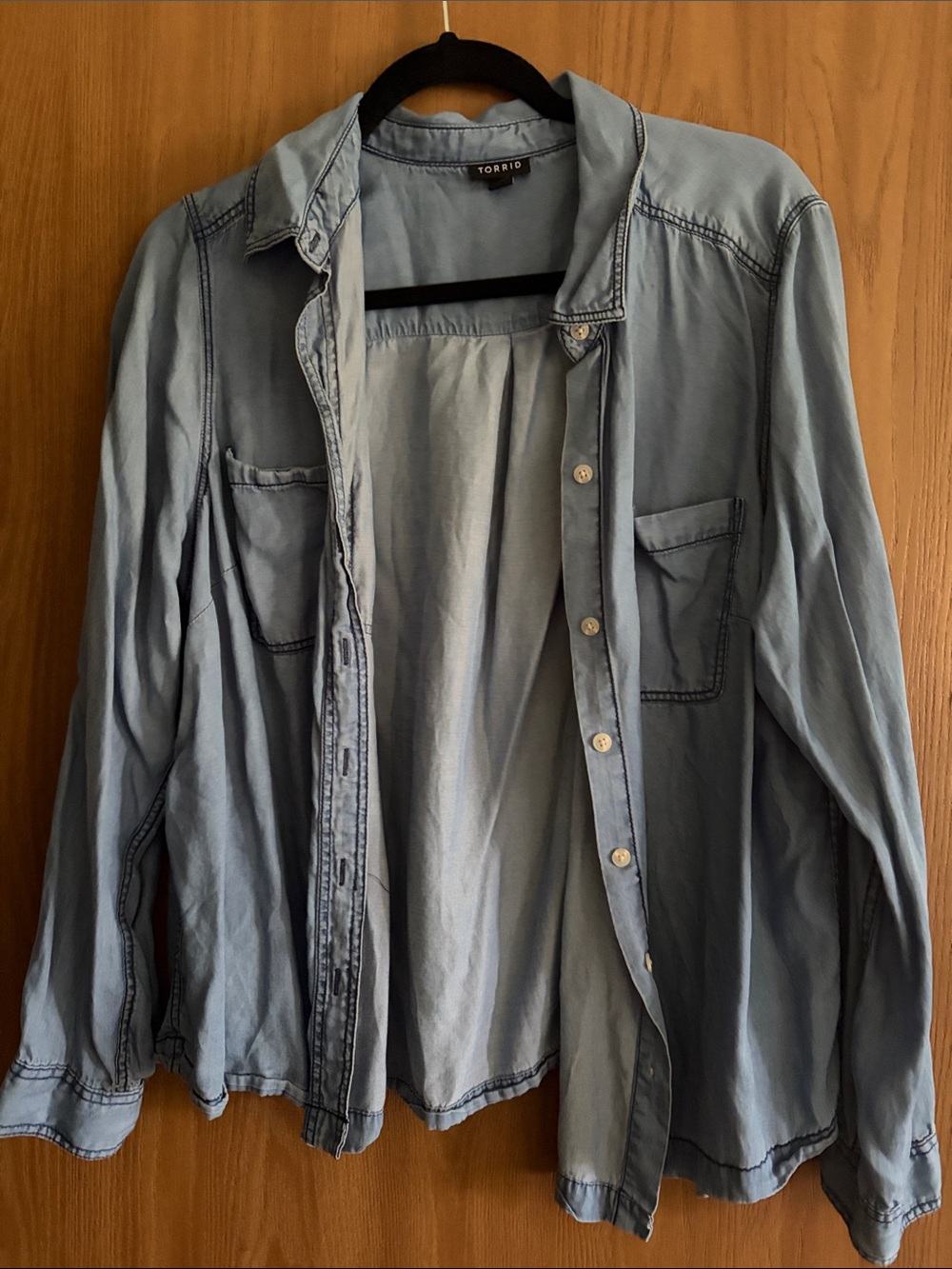 torrid Light Wash Denim Shirt Jacket